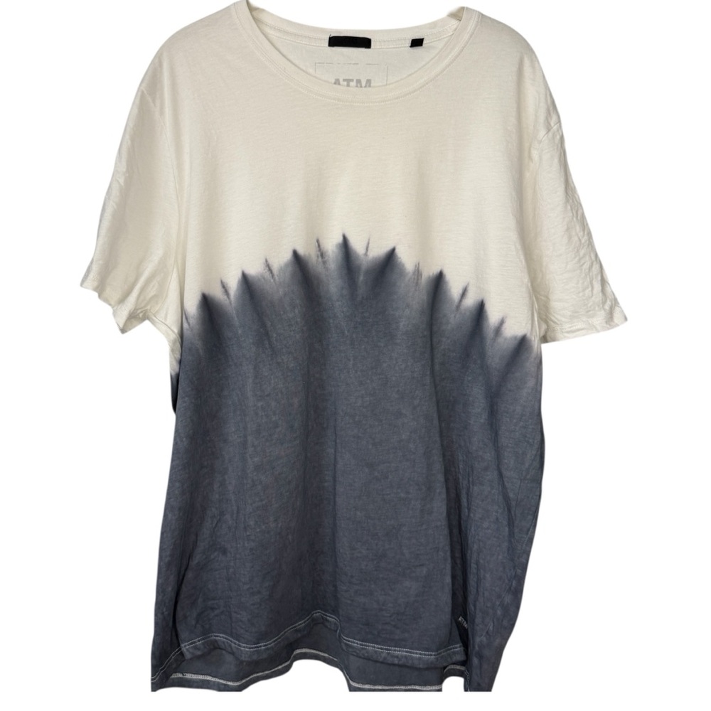 ATM Anthony Thomas Melillo Men’s XL Dip-Dye Ombre Tee 100% Cotton Luxury Basic